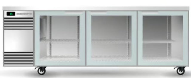 Skope CL.3.GSL.r-SS | Remote | BackBar | 3 Glass Door | Sliding Door | CounterLine | Fridge | Commercial Fridge