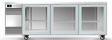 Skope CL.3.GSW.T-SS | Tropical | BackBar | 3 Glass Swing Door | Fridge | Under bench Fridge | Commercial Under Bench Fridge