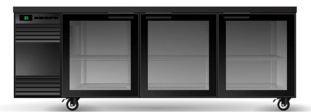 Skope CL.3.GSW.T | Tropical | BackBar | 3 Glass Swing Door | Fridge | Under bench Fridge | Commercial Under Bench Fridge