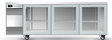 Skope CL.3.GSW.r-SS | Remote | BackBar | 3 Glass Swing Door | Fridge | Under bench Fridge | Commercial Under Bench Fridge