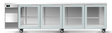 Skope CL.4.GSL.r-SS | Remote | BackBar | 4 Glass | Sliding Door | CounterLine | Fridge | Commercial Fridge
