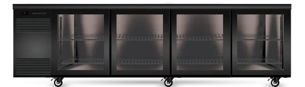Skope CL.4.GSL.r | Remote | BackBar | 4 Glass | Sliding Door | CounterLine | Fridge | Commercial Fridge