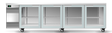 Skope CL.4.GSW-SS | BackBar | 4 Glass Door | Swing Door | CounterLine | UnderBench Fridge | Commercial Display Fridge