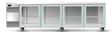 Skope CL.4.GSW.T-SS | Tropical|BackBar | 4 Glass Door | Swing Door | CounterLine | UnderBench Fridge | Commercial Display Fridge
