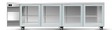 Skope CL.4.GSW.r-SS | Remote BackBar | 4 Glass Door | Swing Door | CounterLine | UnderBench Fridge | Commercial Display Fridge