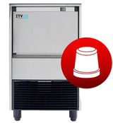 Skope GALA NG60 A DP | Self-Contained | Ice Maker | Ice Cube Maker | Ice Maker with Integral Bin | and Drain Pump