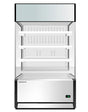 Skope OD1100N.HS.FM-SS | Open Deck Fridge | 4 Adjustable Height Shelves | Commercial Display Fridge