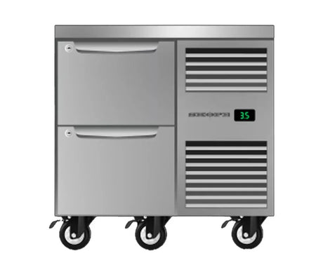 Skope PG11.UBR.1.D2.RH | Two Drawer | One Bay | Underbench GN 1/1 Fridge | Fridge | Right Hand Fridge