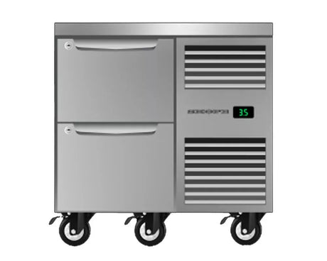 Skope PG11.UBR.1.D2 | Two Drawer | One Bay | Underbench GN 1/1 Fridge | Fridge | Underbench Fridge