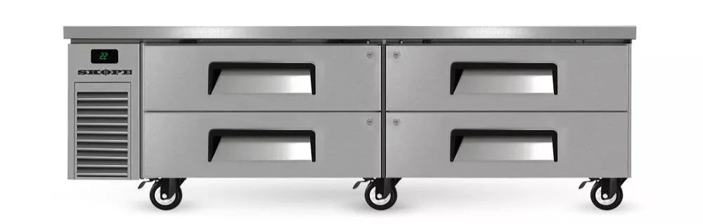 Skope RF8.CBR.2.D4 | Reflex | 4 Drawer Chefbase GN 2/1 Fridge | Fridge | Underbench Fridge

