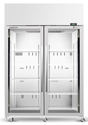 Skope SKT1300N-A-SS | 2 Glass Door Display | Storage Fridge | Upright Fridge | Display Fridge | Customisable | Commercial Upright Fridge