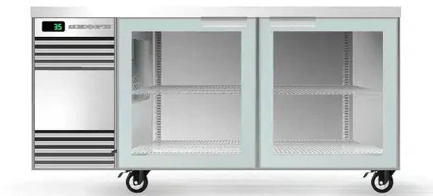 Skope SL.2.GSL.r-SS | Remote BackBar | 2 Glass Door | Sliding Door | SlimLine | Fridge | Display Fridge | Commercial Fridge