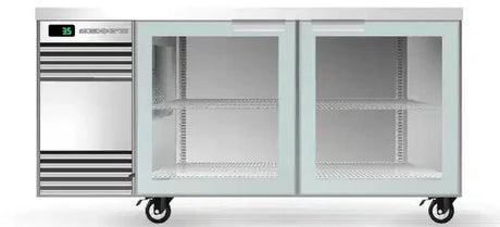 Skope SL.2.GSL.r-SS | Remote BackBar | 2 Glass Door | Sliding Door | SlimLine | Fridge | Display Fridge | Commercial Fridge