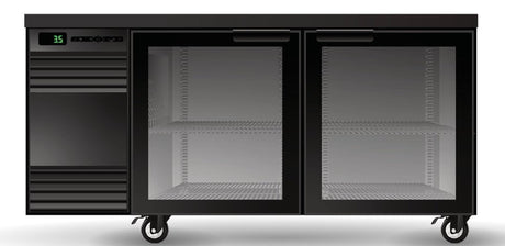 Skope SL.2.GSW.r | Remote BackBar | 2 Glass Door | Swing Door | SlimLine | Fridge | Display Fridge | Commercial Fridge 