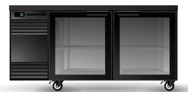 Skope SL.2.GSW.r | Remote BackBar | 2 Glass Door | Swing Door | SlimLine | Fridge | Display Fridge | Commercial Fridge 