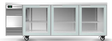 Skope SL.3.GSL.r-SS | Remote BackBar | 3 Glass Door | Sliding Door | SlimLine | Fridge | Display Fridge | Commercial Fridge