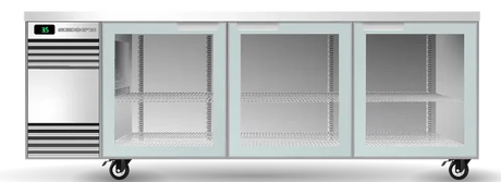 Skope SL.3.GSL.r-SS | Remote BackBar | 3 Glass Door | Sliding Door | SlimLine | Fridge | Display Fridge | Commercial Fridge