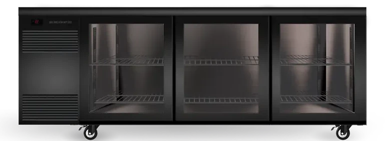 Skope SL.3.GSL | BackBar | 3 Glass Door | Sliding Door | SlimLine | Fridge | Commercial Fridge