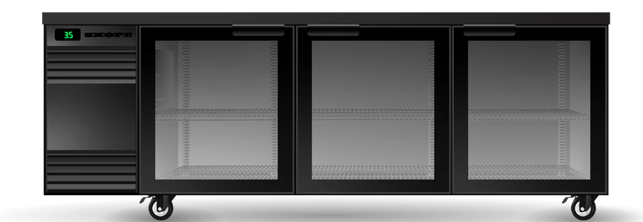 Skope SL.3.GSW.T | Tropical | BackBar | 3 Glass Door | Swing Door | SlimLine | Fridge | Display Fridge | Commercial Fridge 
