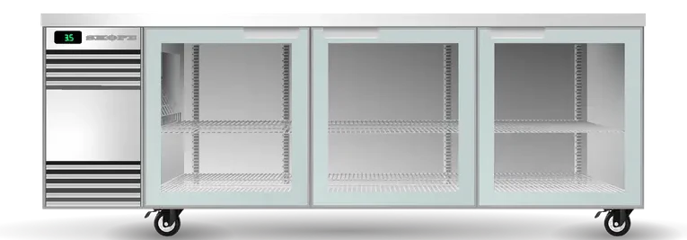 Skope SL.3.GSW.Tr-SS | Tropical | Remote BackBar | 3 Glass Door | Swing Door | SlimLine | Fridge | Display Fridge | Commercial Fridge
