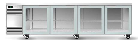Skope SL.4.GSW-SS | BackBar | 4 Glass Door | Swing Door | SlimLine | Fridge | Display Fridge | Commercial Fridge
