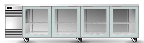 Skope SL.4.GSW.r-SS | Remote BackBar | 4 Glass Door | Swing Door | SlimLine | Fridge | Display Fridge | Commercial Fridge