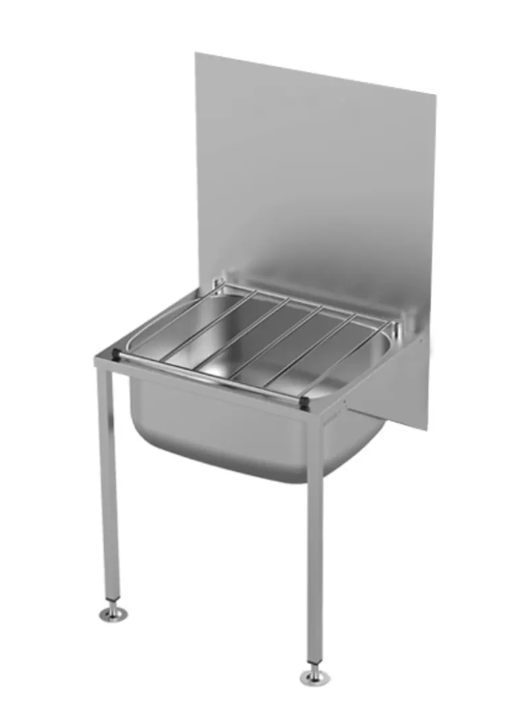 Stoddart Plumbing CS.01.450 Plumbing with Include Legs Cleaners Sink with Splashback