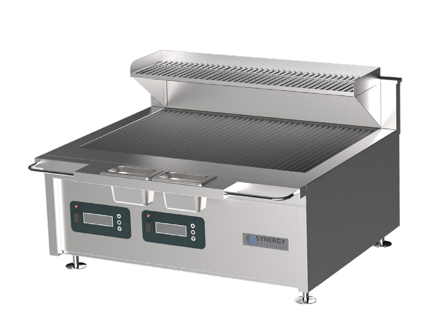 Synergy ST0905E Electric Trilogy Range 905mm Wide Dual Burner Grill Range