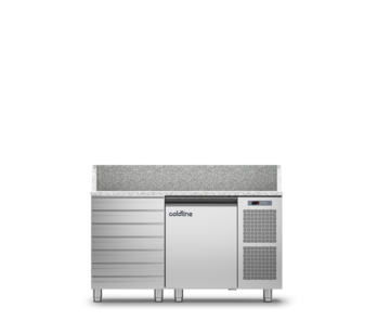 Coldline TZ09/1MC 1 Door with Drawer Pizza Preparation Counters - With Top