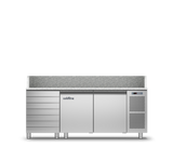 Coldline TZ13/1MC 2 Door with Drawer Pizza Preparation Counters - With Top