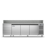 Coldline TZ17/1MC 3 Door with Drawer Pizza Preparation Counters - With Top