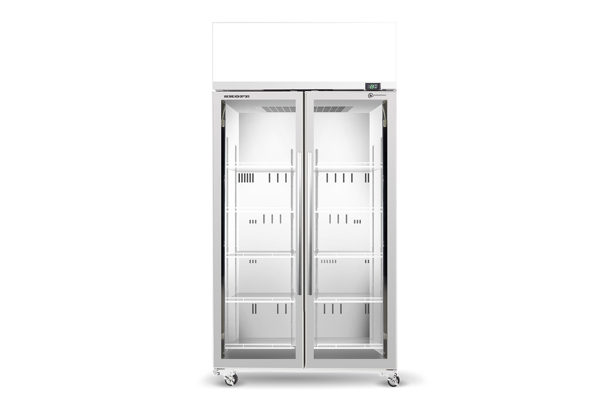 Skope ActiveCore 2 Glass Door Upright Display Fridge 897L