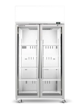 Skope TME1000N-AC | 2 Glass Door Display | Storage Fridge | Upright Fridge | Display Fridge | with Unlit Sign | Commercial Upright Fridge