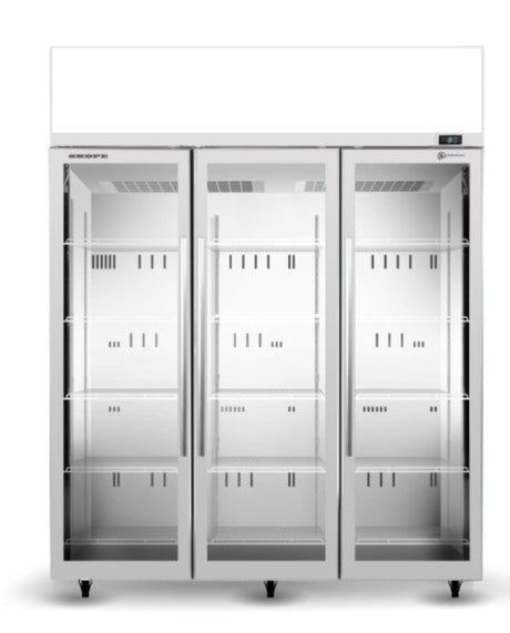 Skope TME1500N-AC | 3 Glass Door | Display | Storage Fridge | with Unlit Sign  | 1497 Litre | Upright Fridge | Display Fridge | Commercial Upright Fridge