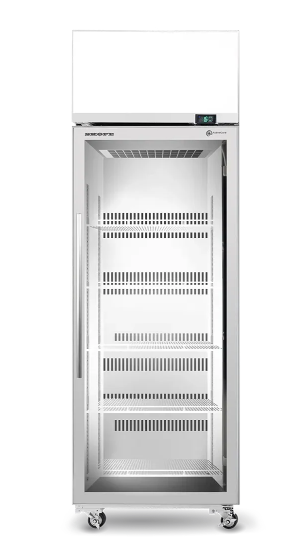 Skope TME650N-AC | 1 Glass Door Display | Storage Fridge | Upright Fridge | Display Fridge | with Unlit Sign | Commercial Upright Fridge
