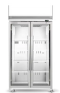 Skope TMF1000N-AC | 2 Glass Door Display | with Lit Sign | Storage Freezer | Commercial Upright Freezer