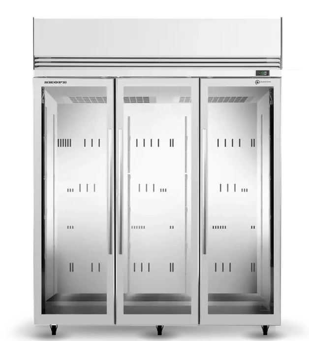 Skope TMF1500N-Ice | Activecore | 3 Glass Door | Upright Display | Storage Freezer | Commercial Upright Freezer