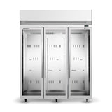 Skope ActiveCore 3 Door Glass Upright Ice Freezer 1396L