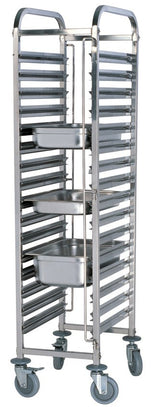 ANVIL Stainless Steel 15 Tier GN Trolley 385 x 550 x 1735 18kg $400