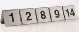 Trenton A-Frame Stainless Steel Restaurant Table Numbers (Individual Numbers 1,2,8,9,14)