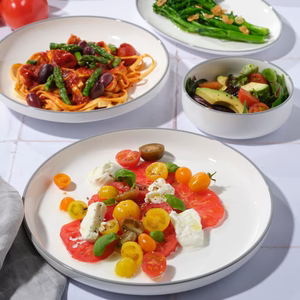 Tablekraft Core Round Plate Coupe Shape (Set of 6)