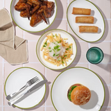 Tablekraft Core Round Plate Coupe Shape (Set of 6)