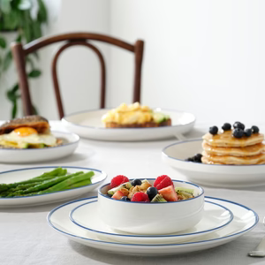Tablekraft Core Round Plate Coupe Shape (Set of 6)