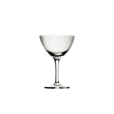Utopia Hayworth Vintage Barware Collection | Crystal Cocktail, Coupe, Martini & Nick & Nora Glasses (160ml - 580ml) (Set of 24)