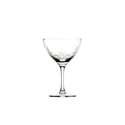 Utopia Raffles Crystal Cocktail Glassware | Nick & Nora, Martini, Coupe & Tumbler Glasses (160ml - 230ml) (Set of 24)