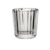 Ribbed Large Votive Clear