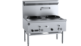 B+S Black Series UFWWD-2 Two Hole Deluxe Waterless Wok Table