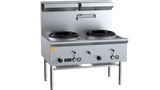 K+ Series UFWWK-2 Two Hole Deluxe Waterless Wok Table