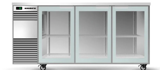 Skope BB.3.GSW.T-SS | Tropical | 3 Glass Swing Door | Back Bar| Fridge | Undercounter Fridge | Commercial Under Bench Fridge
