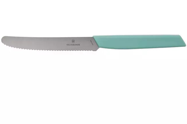 Tomato and Table Knife, Wavy Edge 11cm - Mint